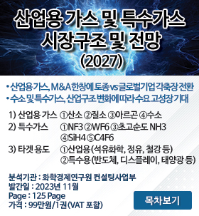 23년도 산업용 가스 및 특수가스 시장구조 및 전망(2027)